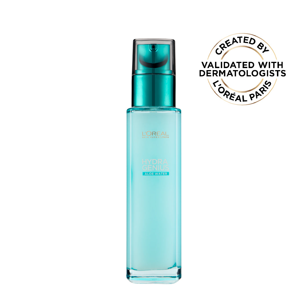 L'Oréal Paris Hydra Genius Aloe Water 72H Liquid Moisturizer Normal to Combination Skin White 70ml