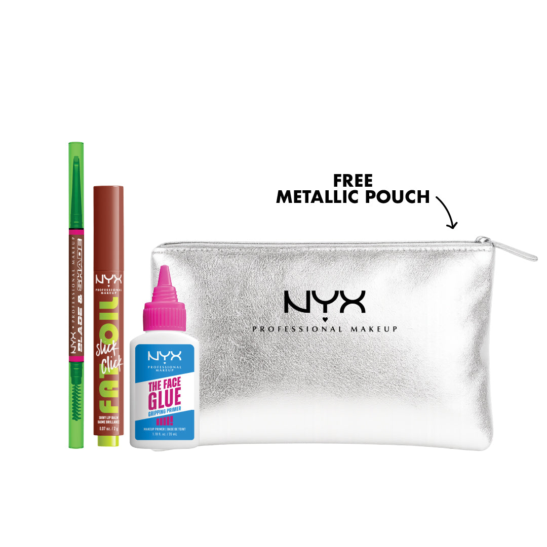 NYX Makeup Bundle: Brow, Lip Oil & Primer Set – Loolia Closet