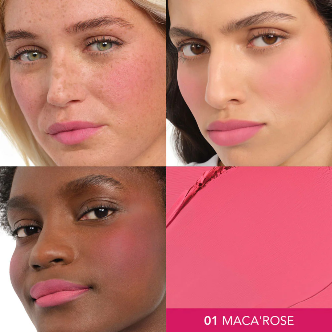 Blush Macaron Melt Lip & Cheek Flush - 01 Macar'rose 
