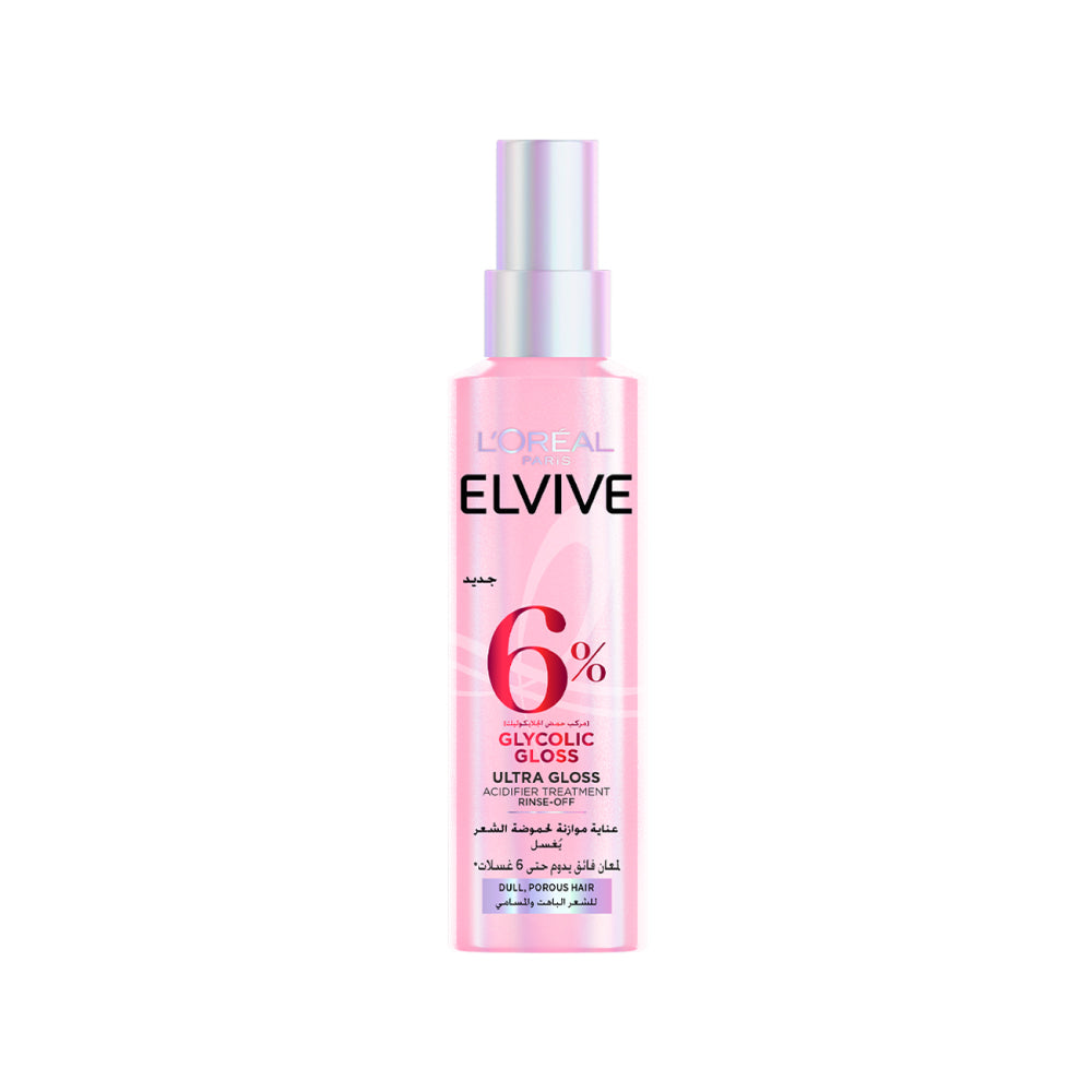 Elvive Glycolic Gloss, Glossing Acidifier treatment, 6% [Gloss Complex] with Glycolic Acid
