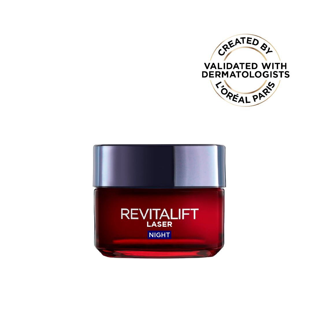 Revitalift Laser x3 Anti-Aging Moisturizing Night Cream, against Wrinkles and Signs of Aging, with Pro-Retinol, 50ml
