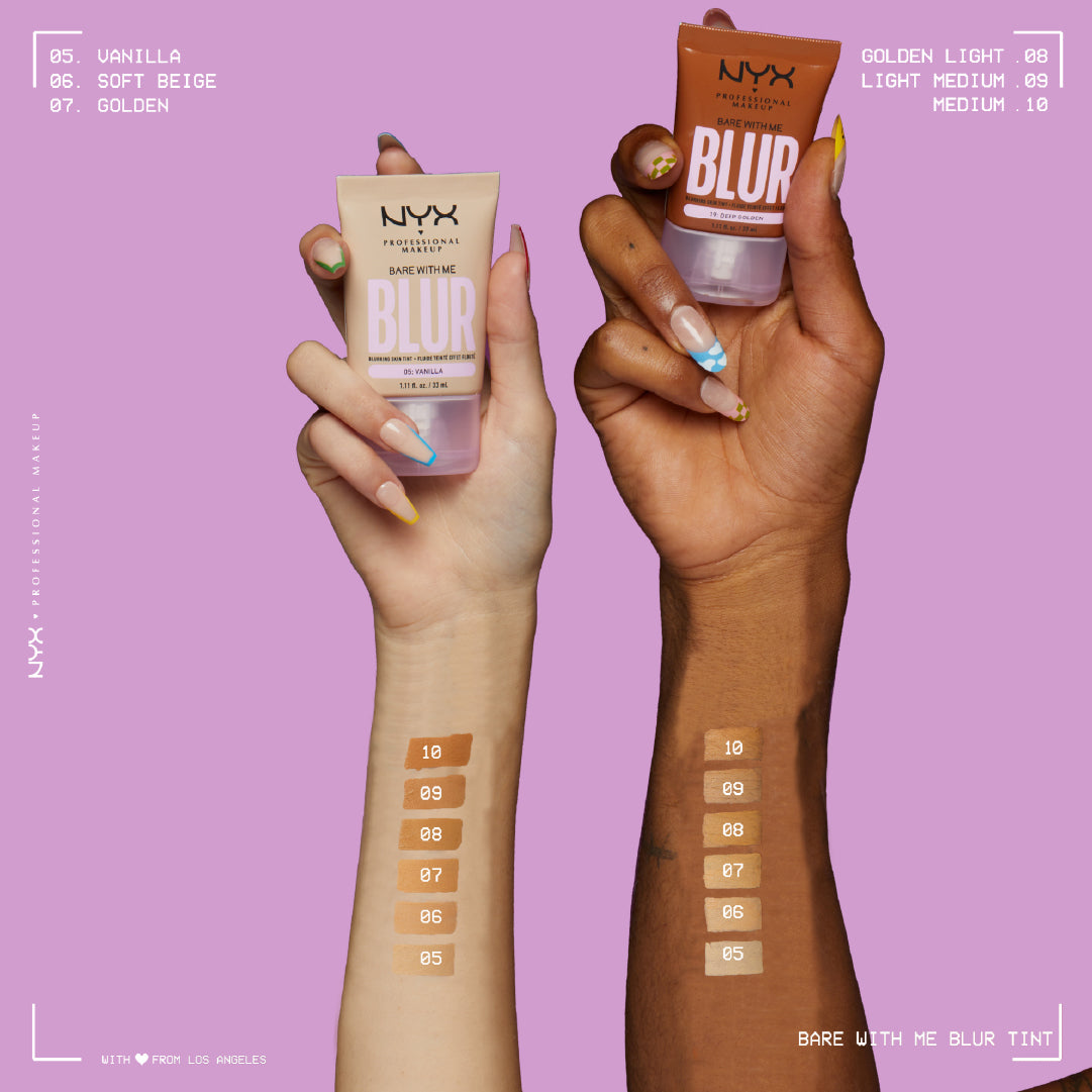 Bare with Me Blur Tint Foundation, Medium Coverage, 12 Hours Hydrating