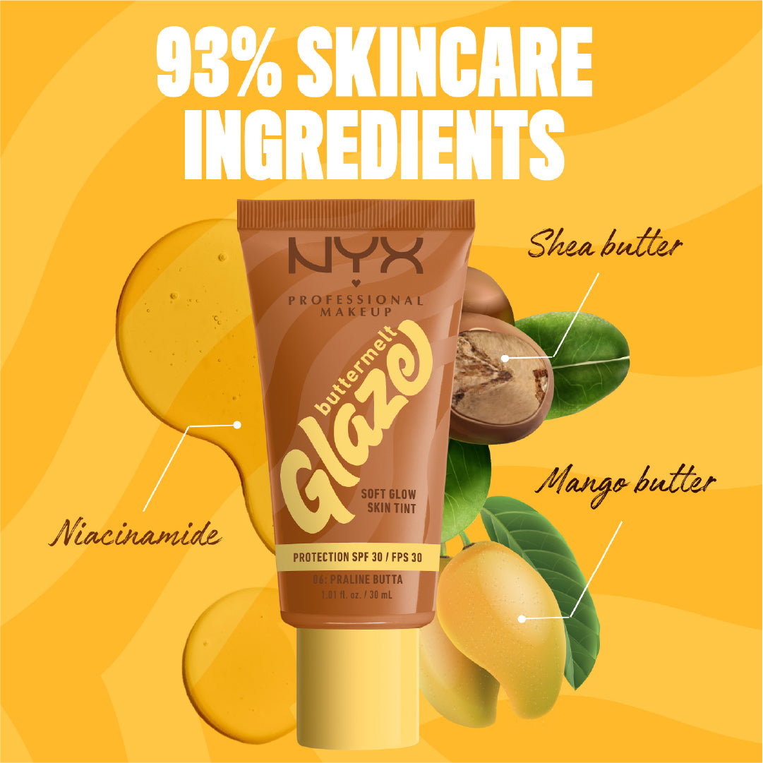 Buttermelt Glaze Soft Glow Skin Tint  SPF30, Foundation, 12H Wear