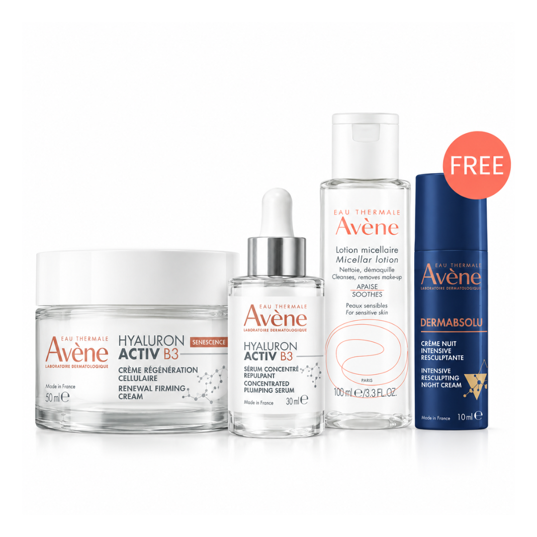 Hyaluron Activ B3 Renewal Firming Cream + Plumping Serum + FREE Micellar Lotion + FREE Night Cream At 35% OFF
