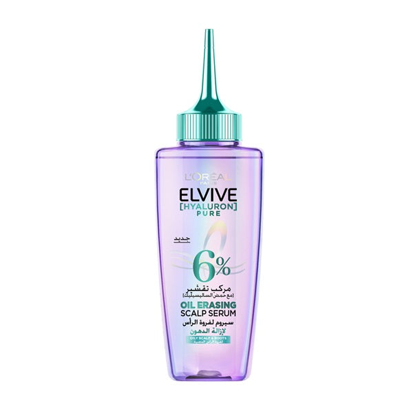 L'Oréal Paris Elvive Hyaluron Pure Oil Erasing Scalp Serum with Salicylic Acid, for Oily Roots and Dehydrated Lengths | Loolia Closet