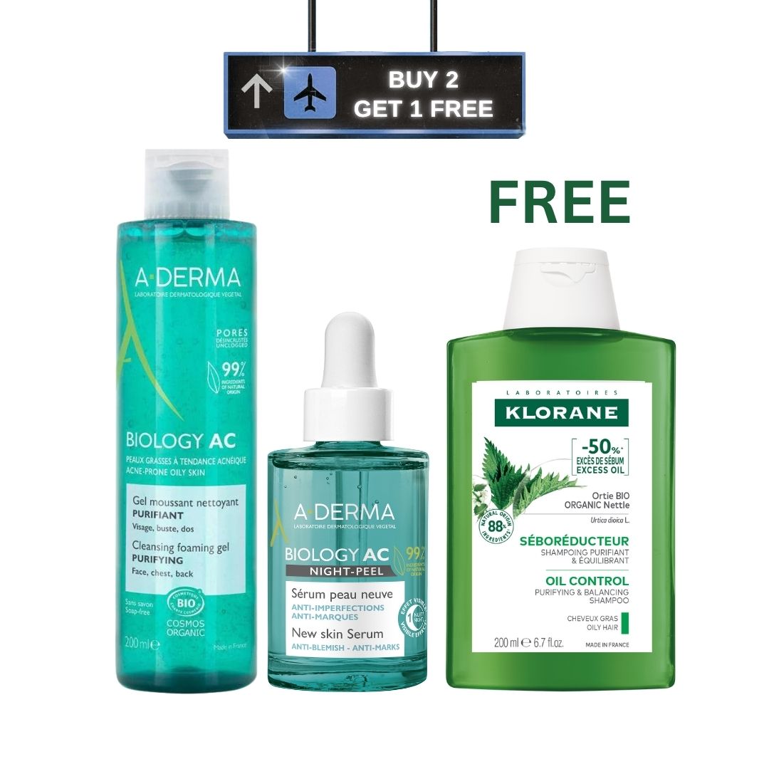 Biology AC Foaming Gel + Anti-blemish Serum + FREE Shampoo