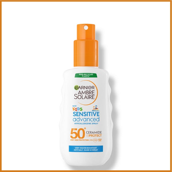 Garnier Ambre Solaire Sensitive Advanced SPF 50+ Ceramide Protect Sunscreen Spray For Kids (150mL) | Loolia Closet