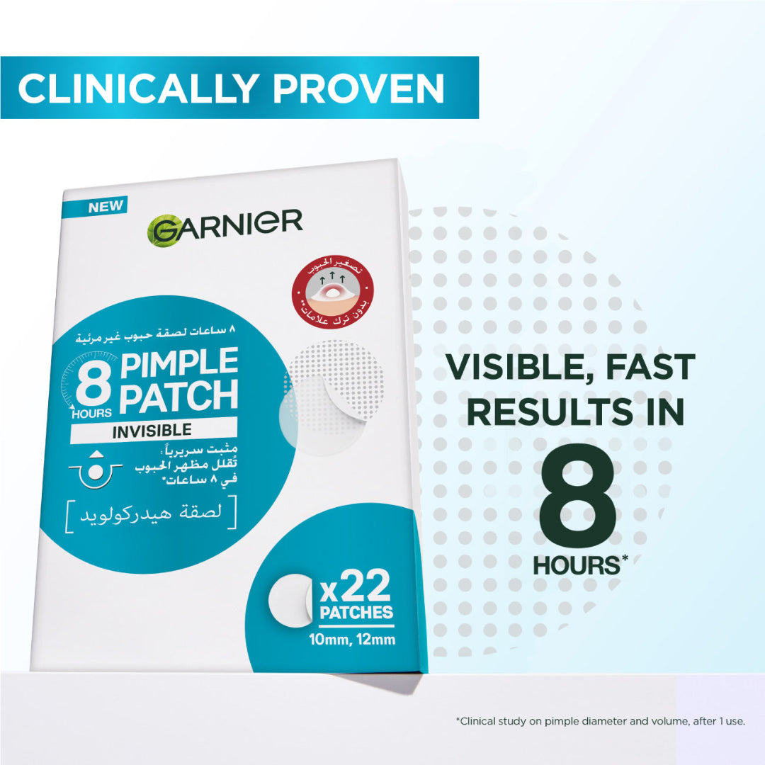 Skin Active Fast Clear Invisible Pimple Patch 8 Hours Hydrocolloid 22patches ​