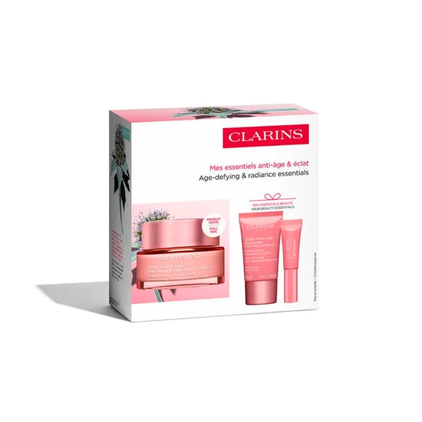 Clarins Multi-Active Jour+ Mini Nuit + Mini Lip Oil