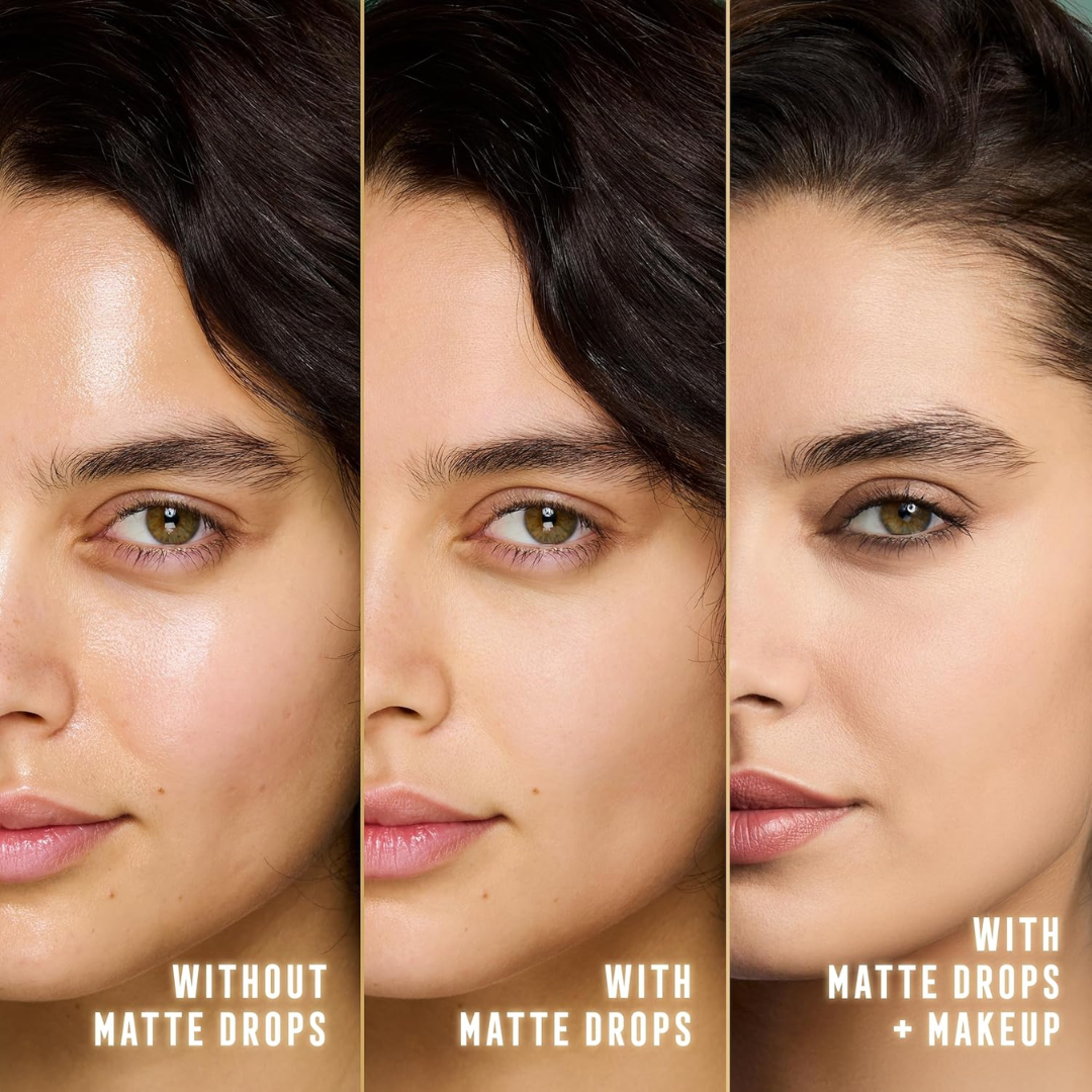 Miracle Pure Matte Drops Serum Primer - Before & After Use
