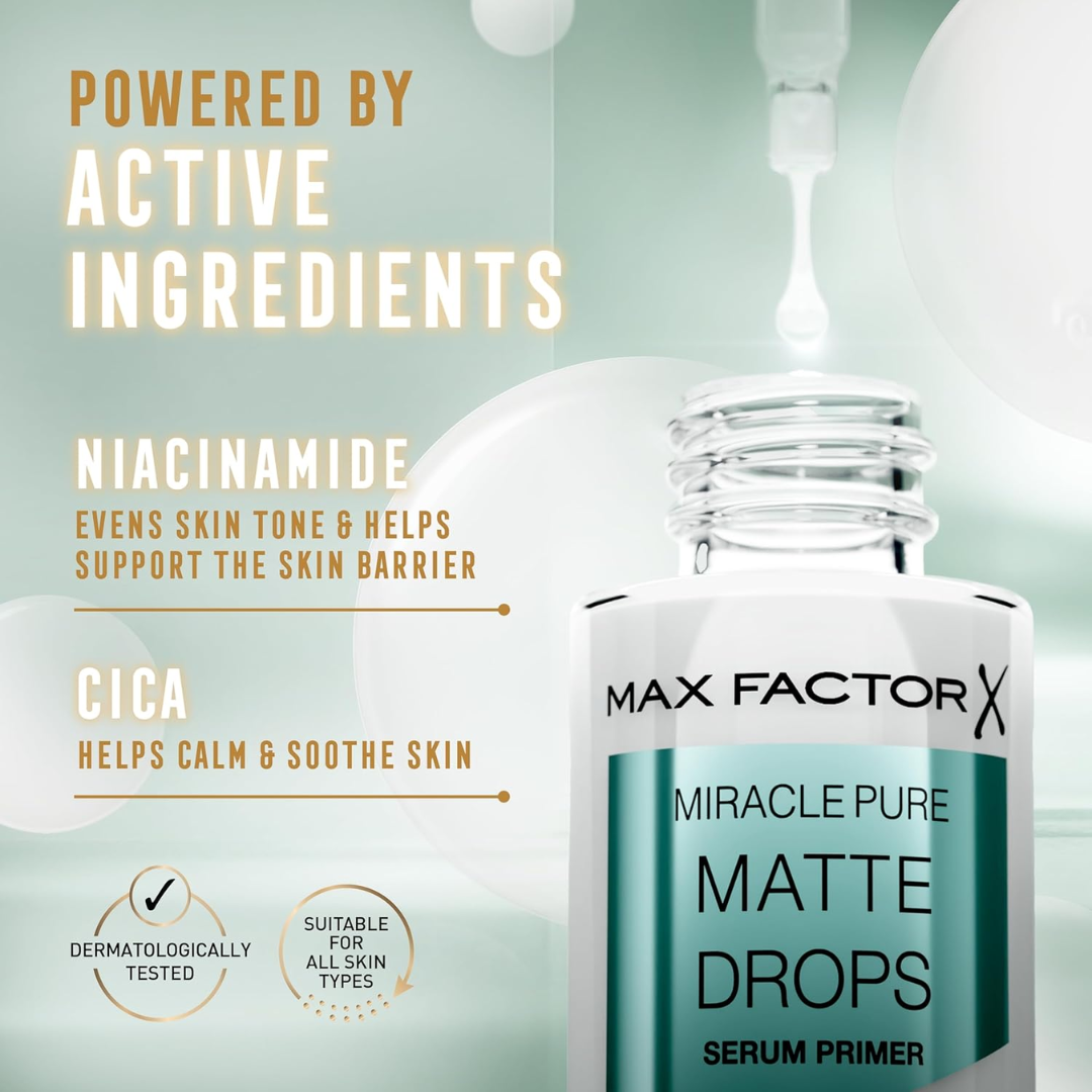 Miracle Pure Matte Drops Serum Primer - Ingredients