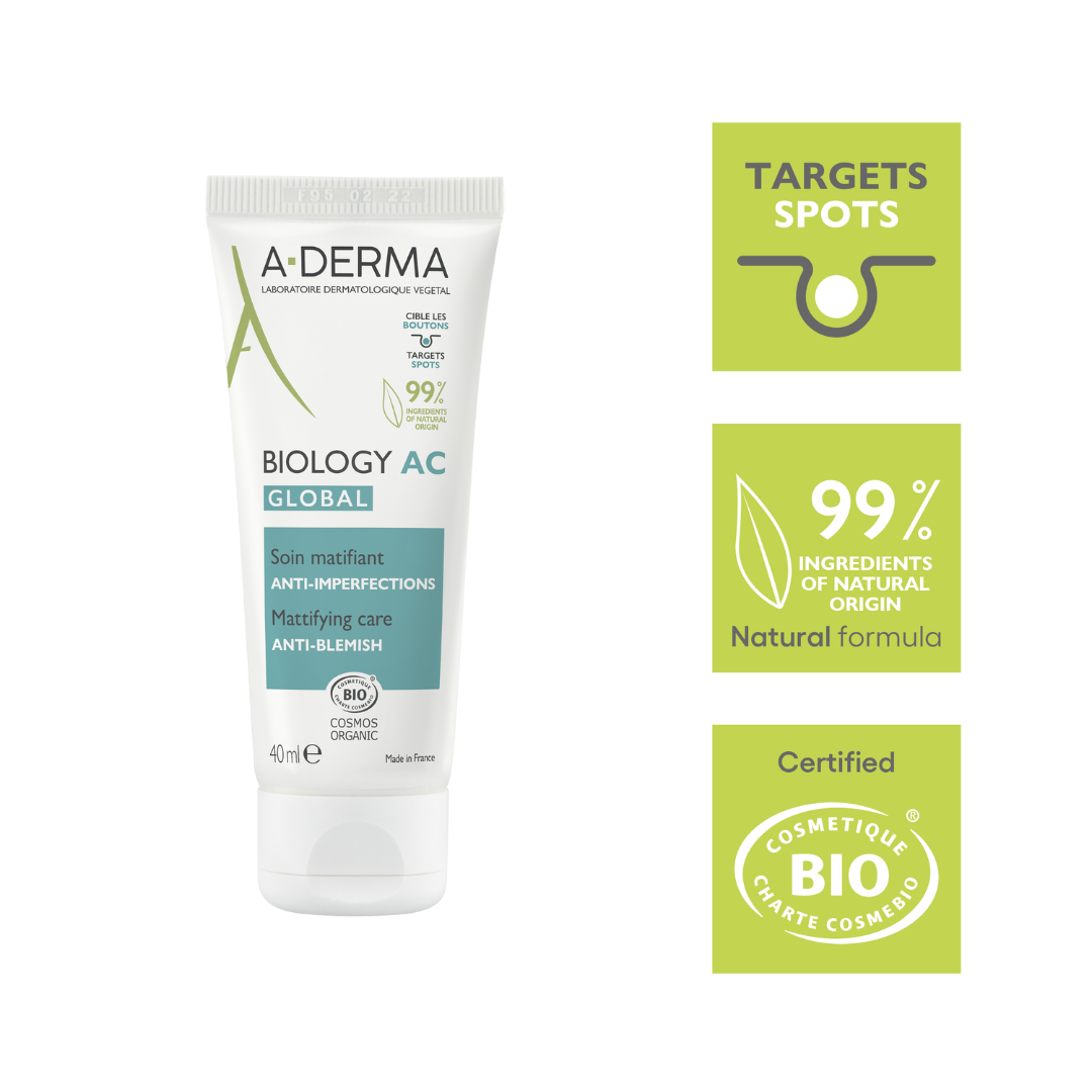 Biology AC Mattifying global anti-blemish treatment + FREE Biology AC Purifying Foaming Gel