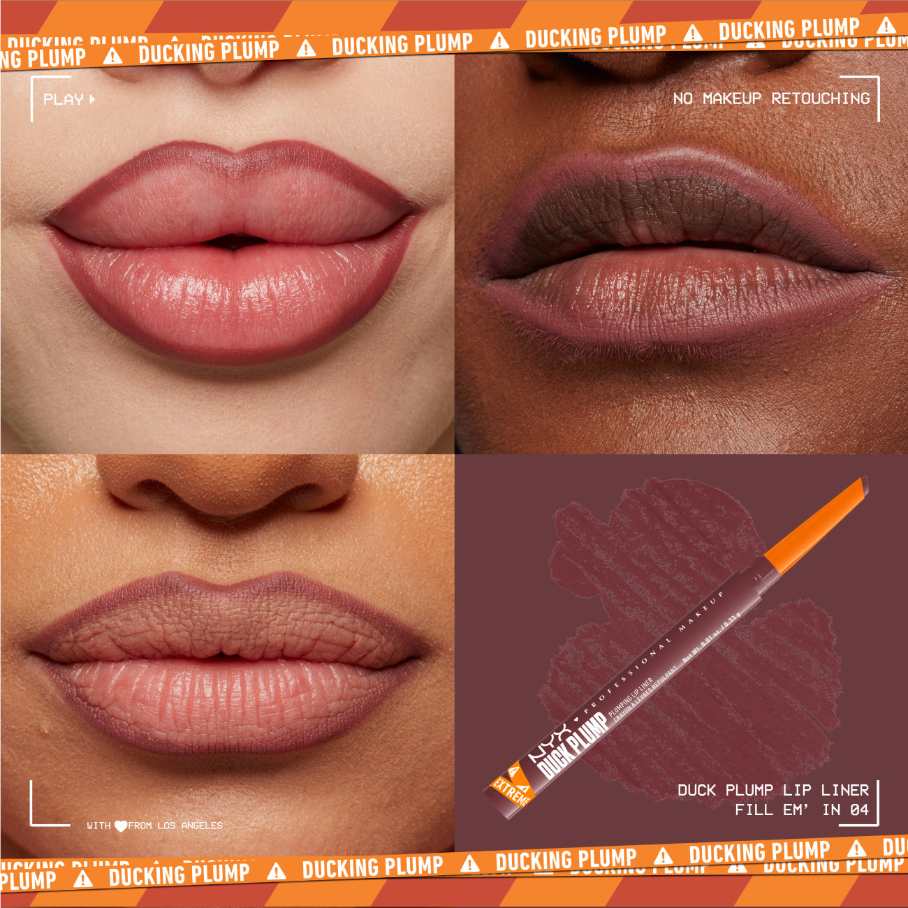 Duck Plump Plumping Lip Liner, Up To 10 HR Wear, Matte Finish,