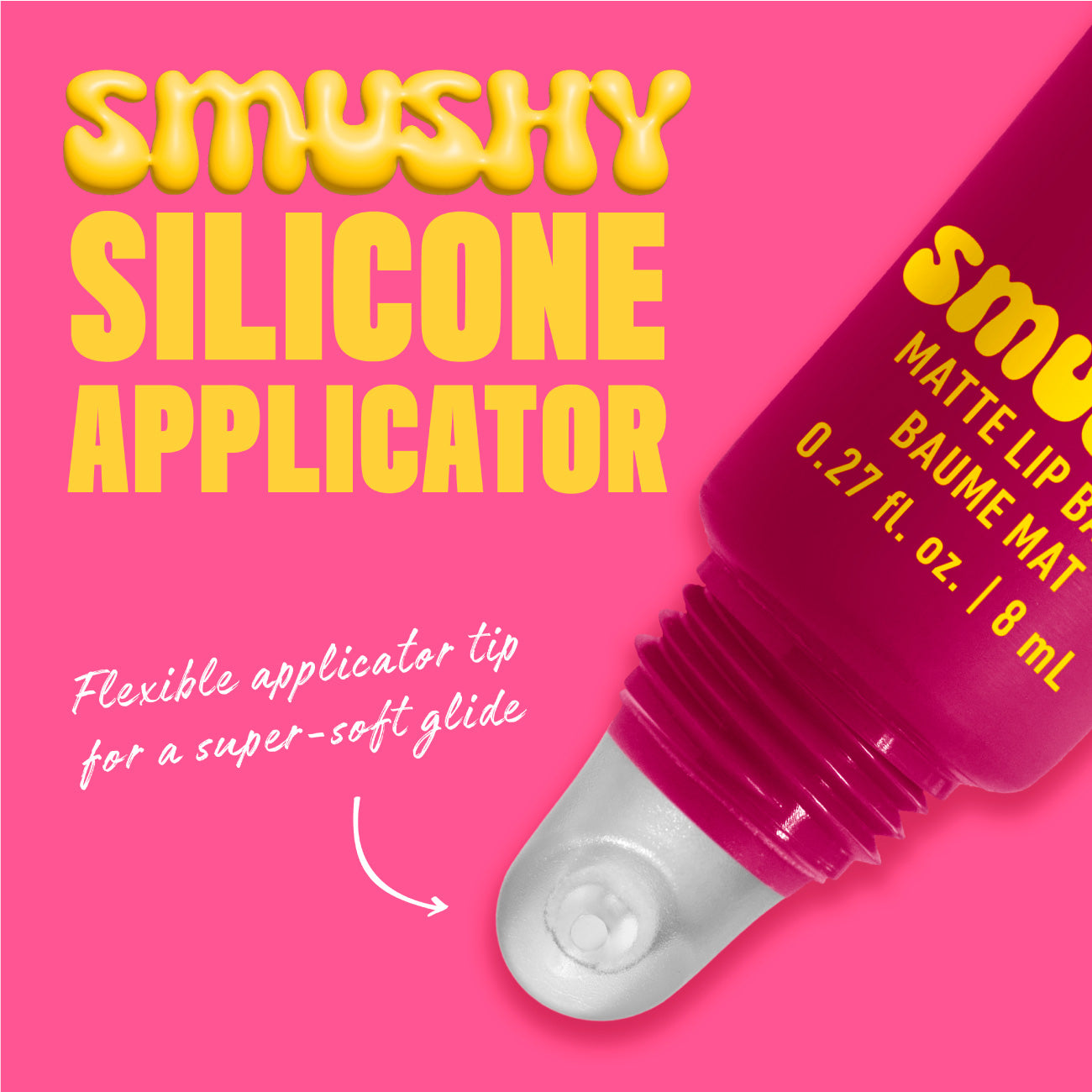 Smushy Matte Lip Balm, Soft Diffused Color, Matte Finish