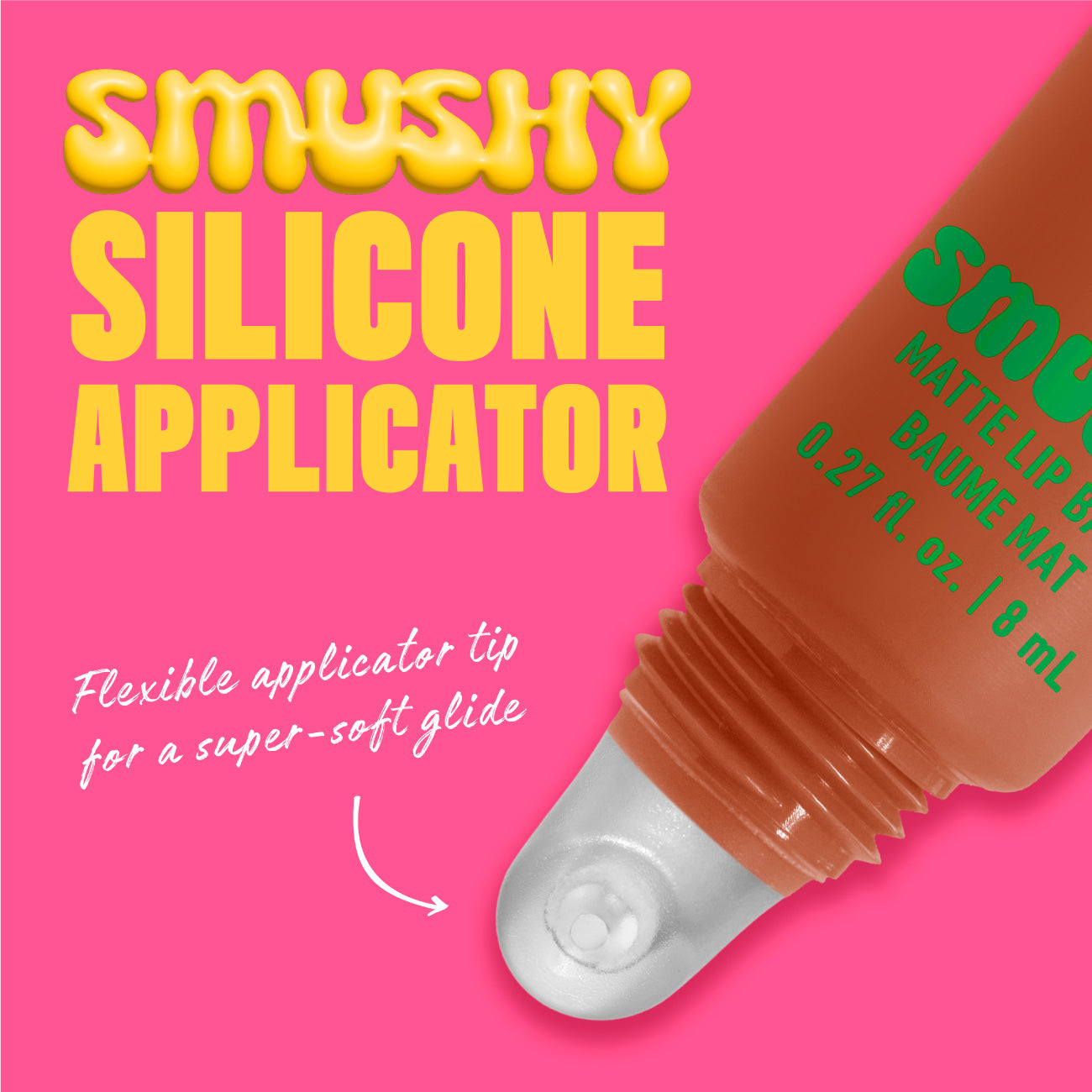 Smushy Matte Lip Balm, Soft Diffused Color, Matte Finish