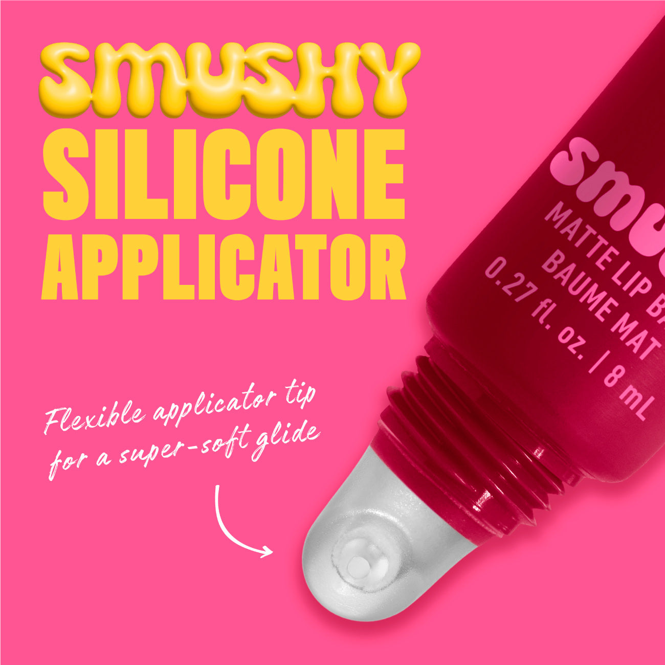 Smushy Matte Lip Balm, Soft Diffused Color, Matte Finish