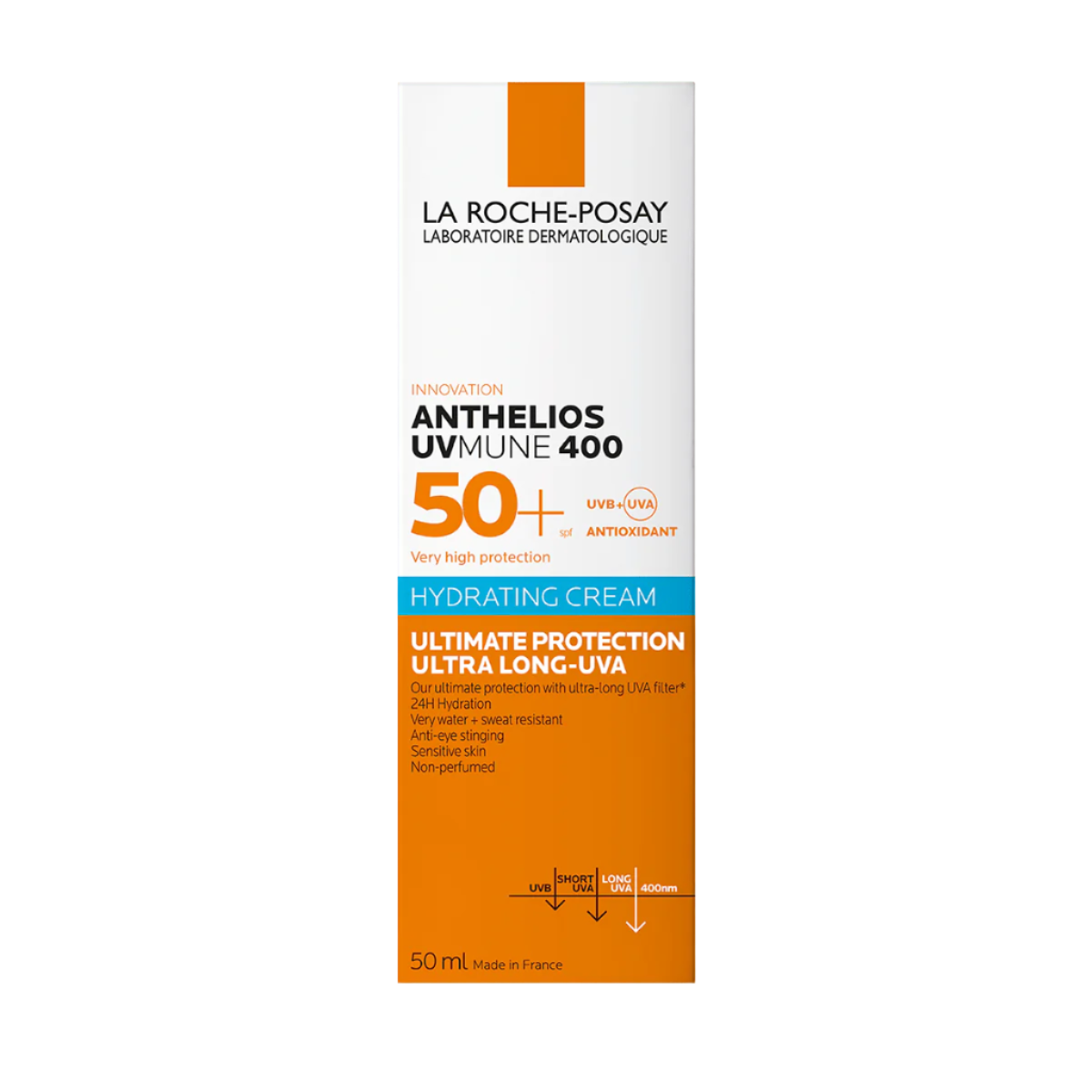 Anthelios UVMune 400 Moisturizing Sunscreen SPF50+ - Packaging