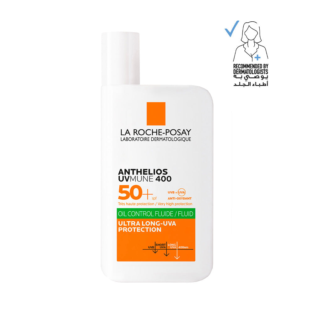 Anthelios UVMune 400 Oil Control Invisible Fluid Sunscreen SPF 50+ for Oily Skin - 50 ML