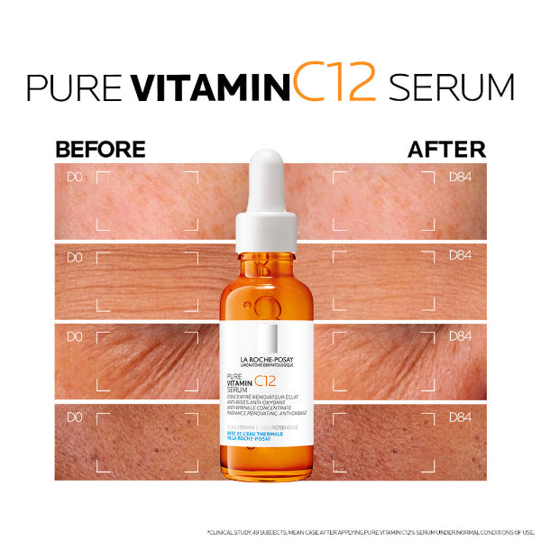 Pure Vitamin C12 Serum - Before & After