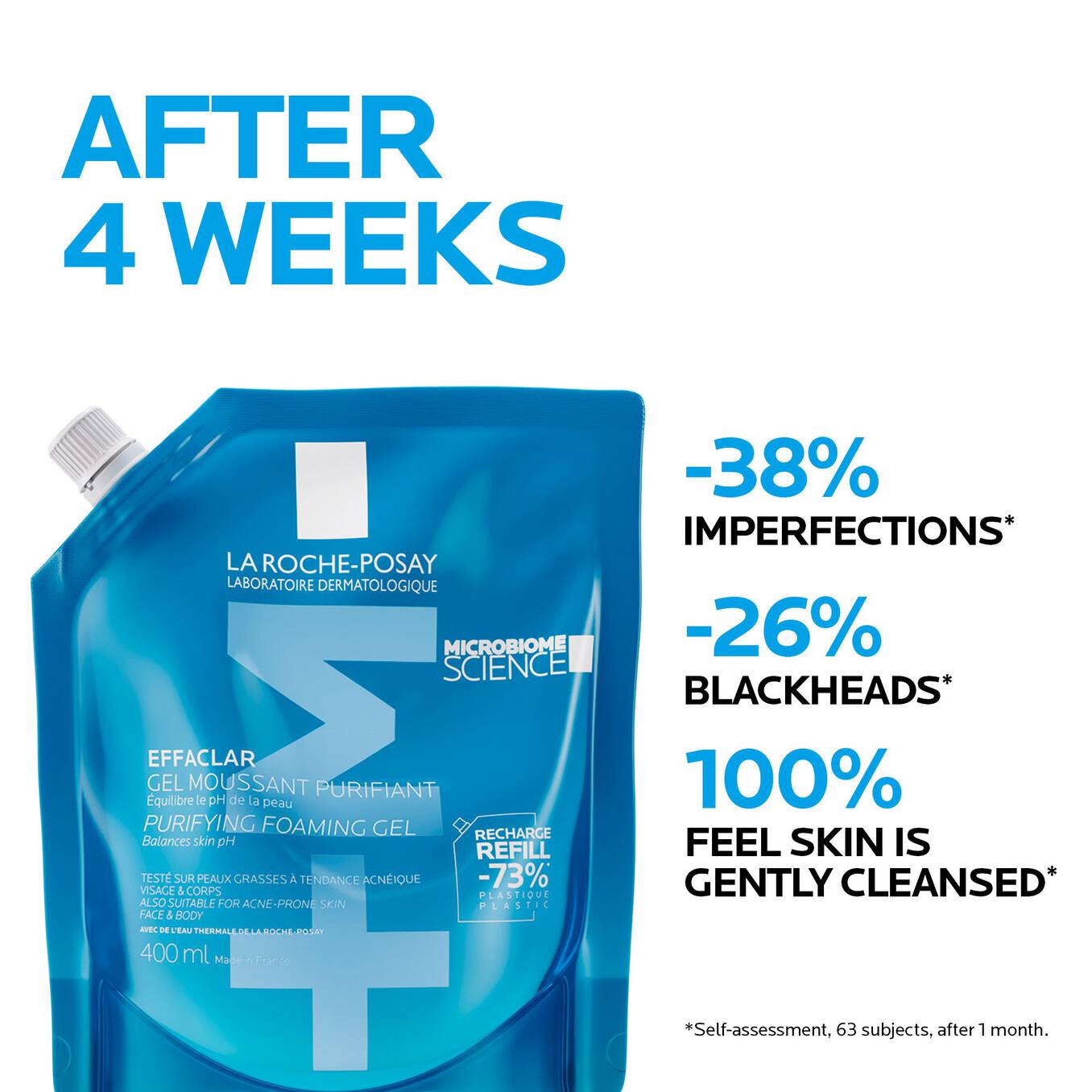 Effaclar Purifying Cleansing Gel & Refill Pouch For Blemish-Prone Skin