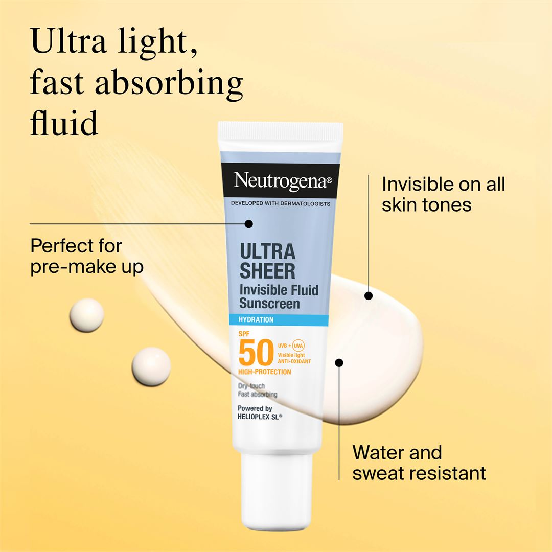 Ultra Sheer Invisible Fluid Hydrating Sunscreen SPF 50