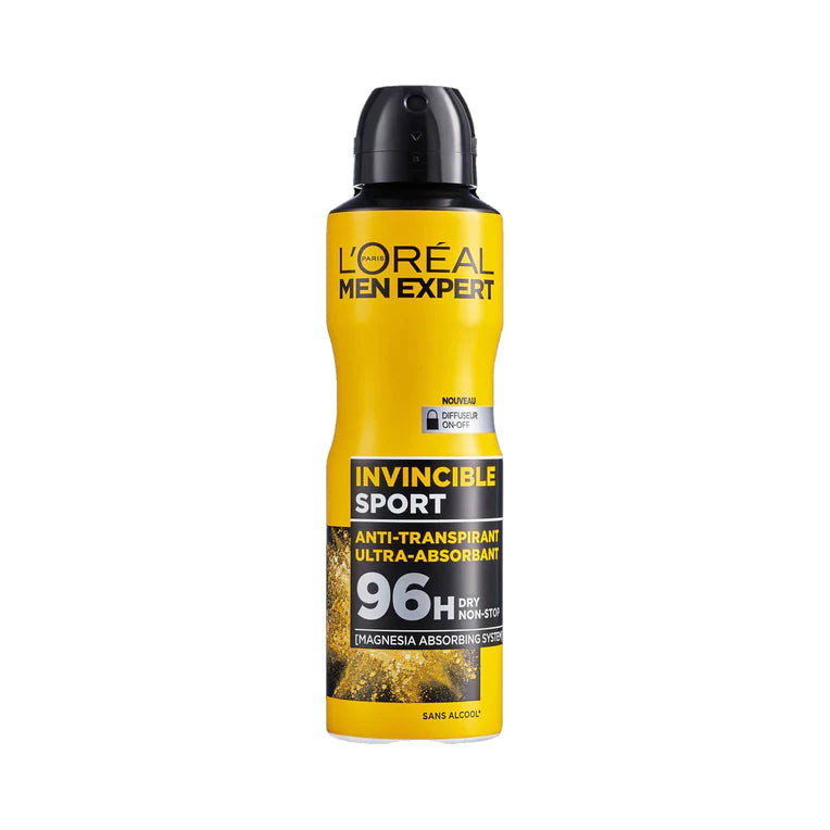 L'Oréal Paris Men Expert Invincible Sport Absorbing Anti-Perspirant 96H - Spray | Loolia Closet