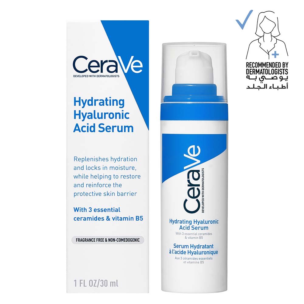 CeraVe Hydrating Hyaluronic Acid Serum For Dry Skin 