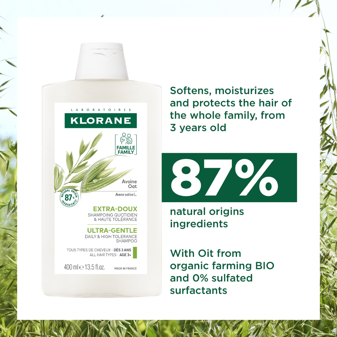 Buy Two Get One Klorane Oat Shampoo 400ml