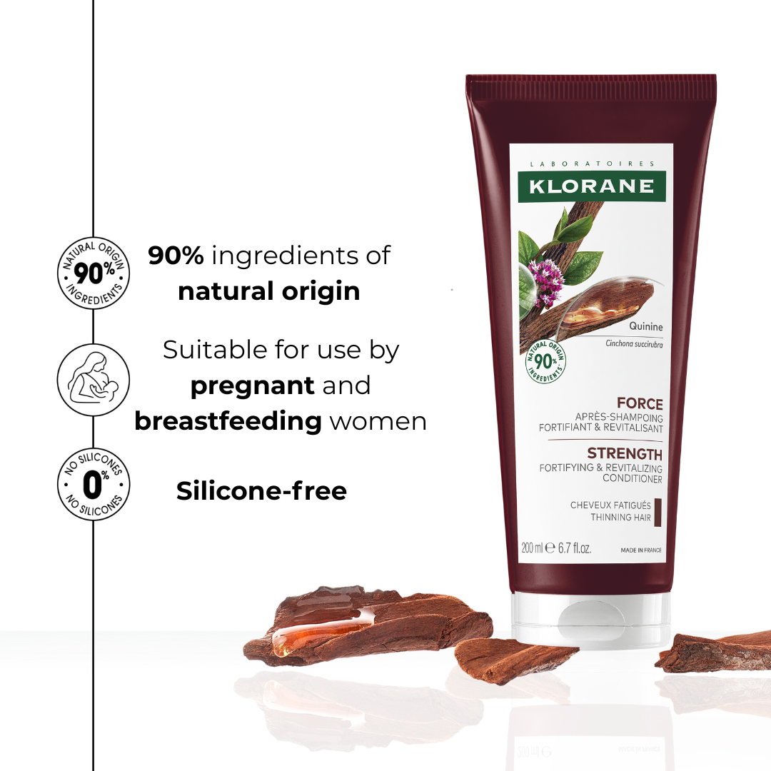 Quinine Conditioner + Pink Hair Massager At 35% OFF