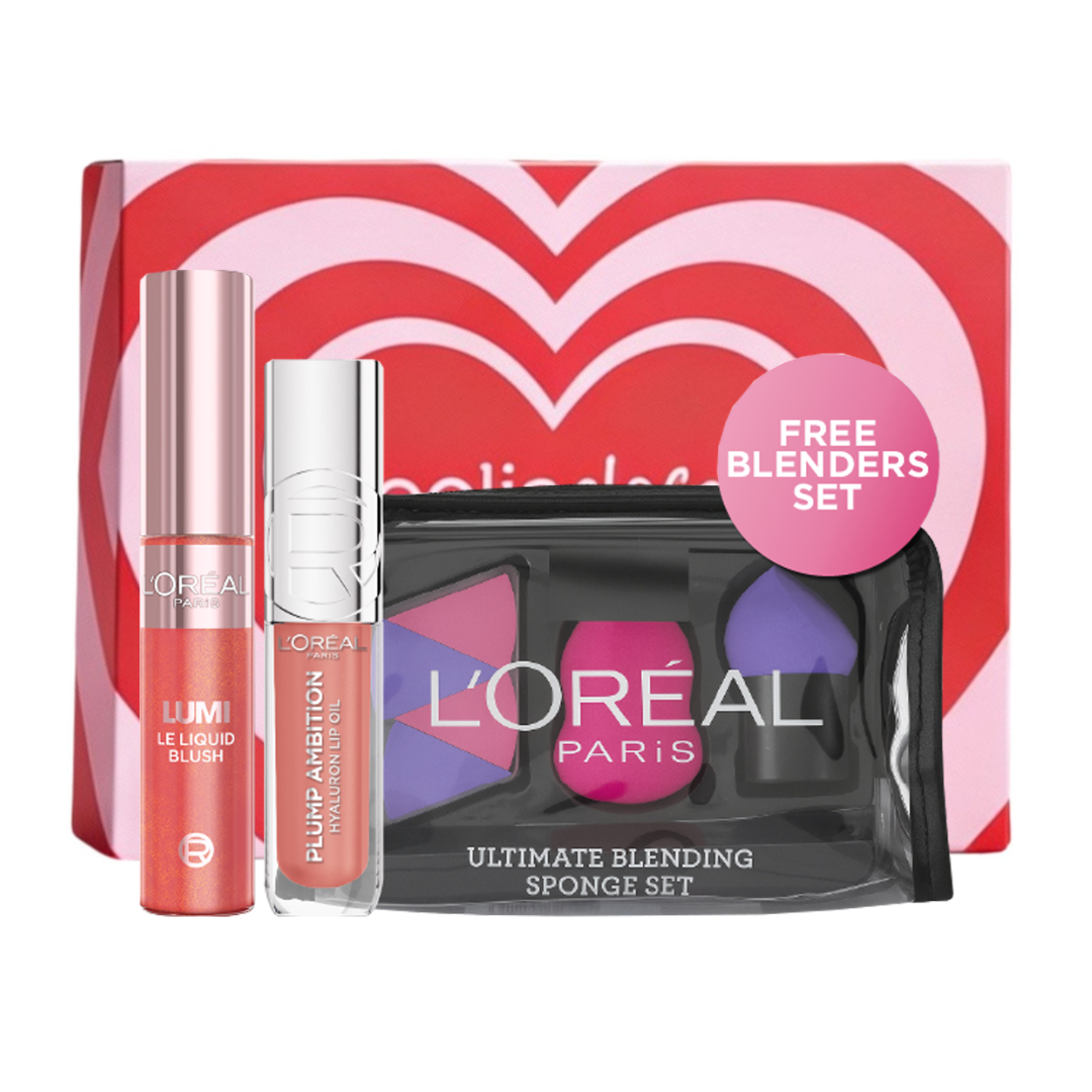 Plump Ambition Lip Oil + Lumi Le Liquid Blush + FREE Beauty Blenders At 20% OFF