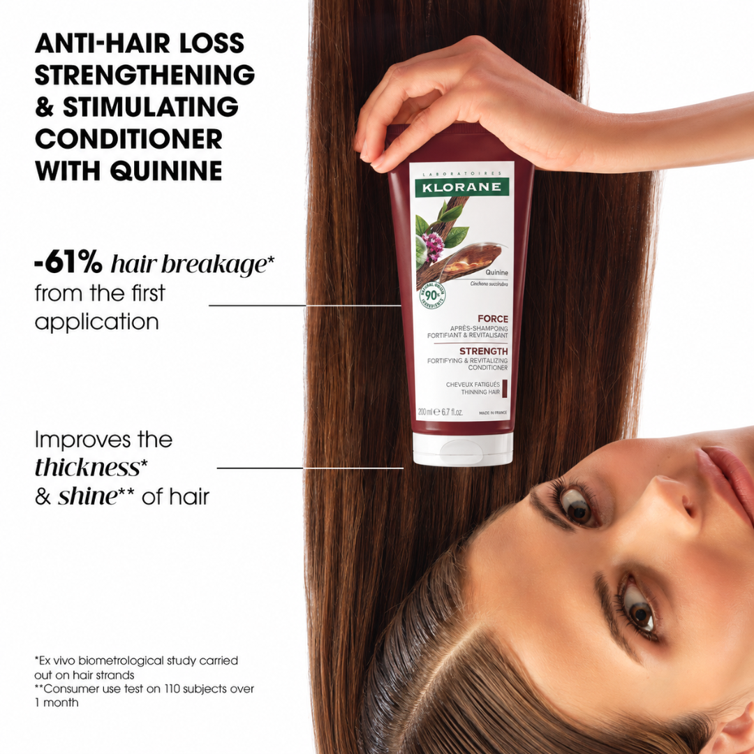 Quinine Conditioner + Pink Hair Massager At 35% OFF