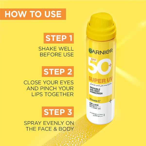 Super UV Invisible Air Mist - How to Use