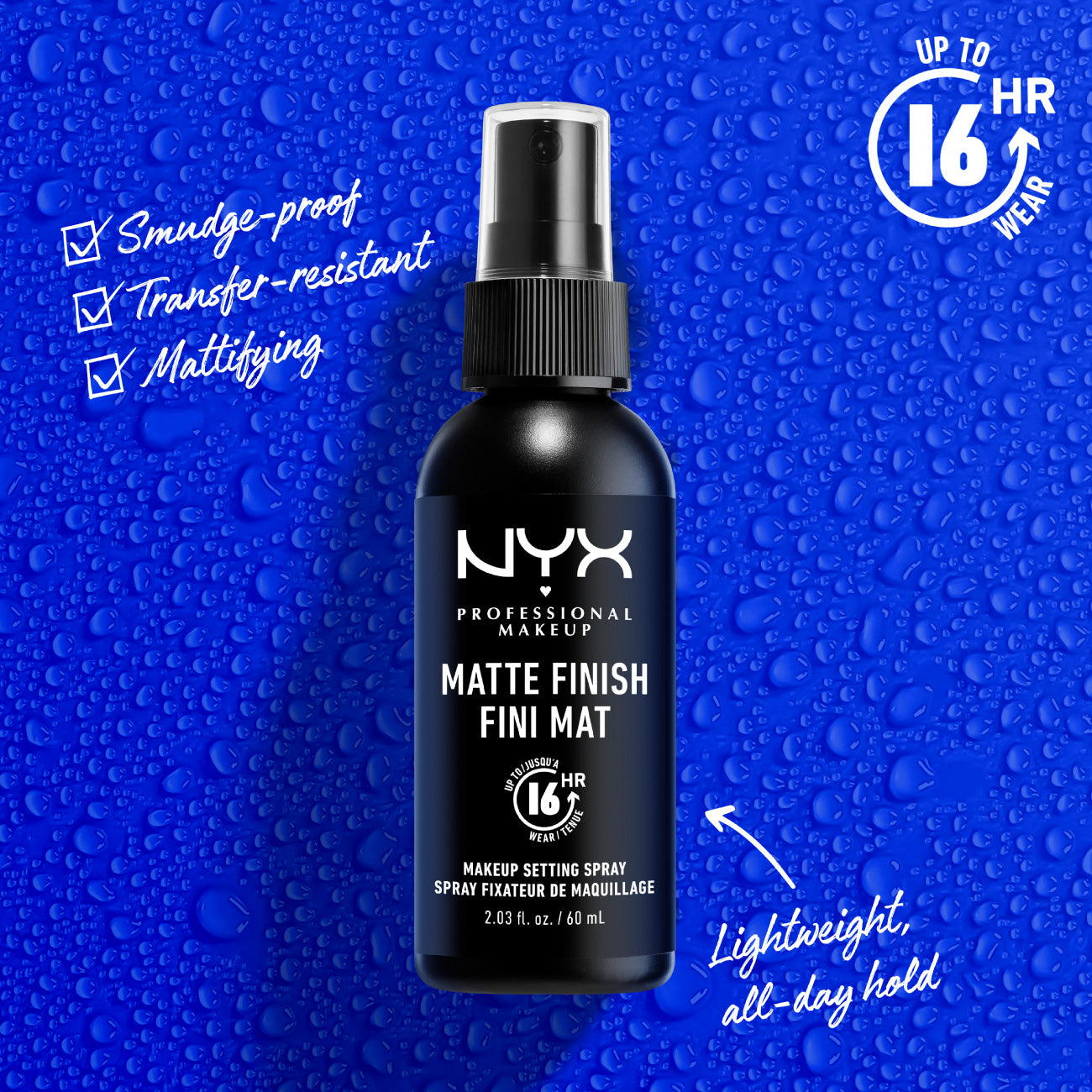 Makeup Setting Spray - Matte Finish, Lightweight, Long-Lasting 60ml