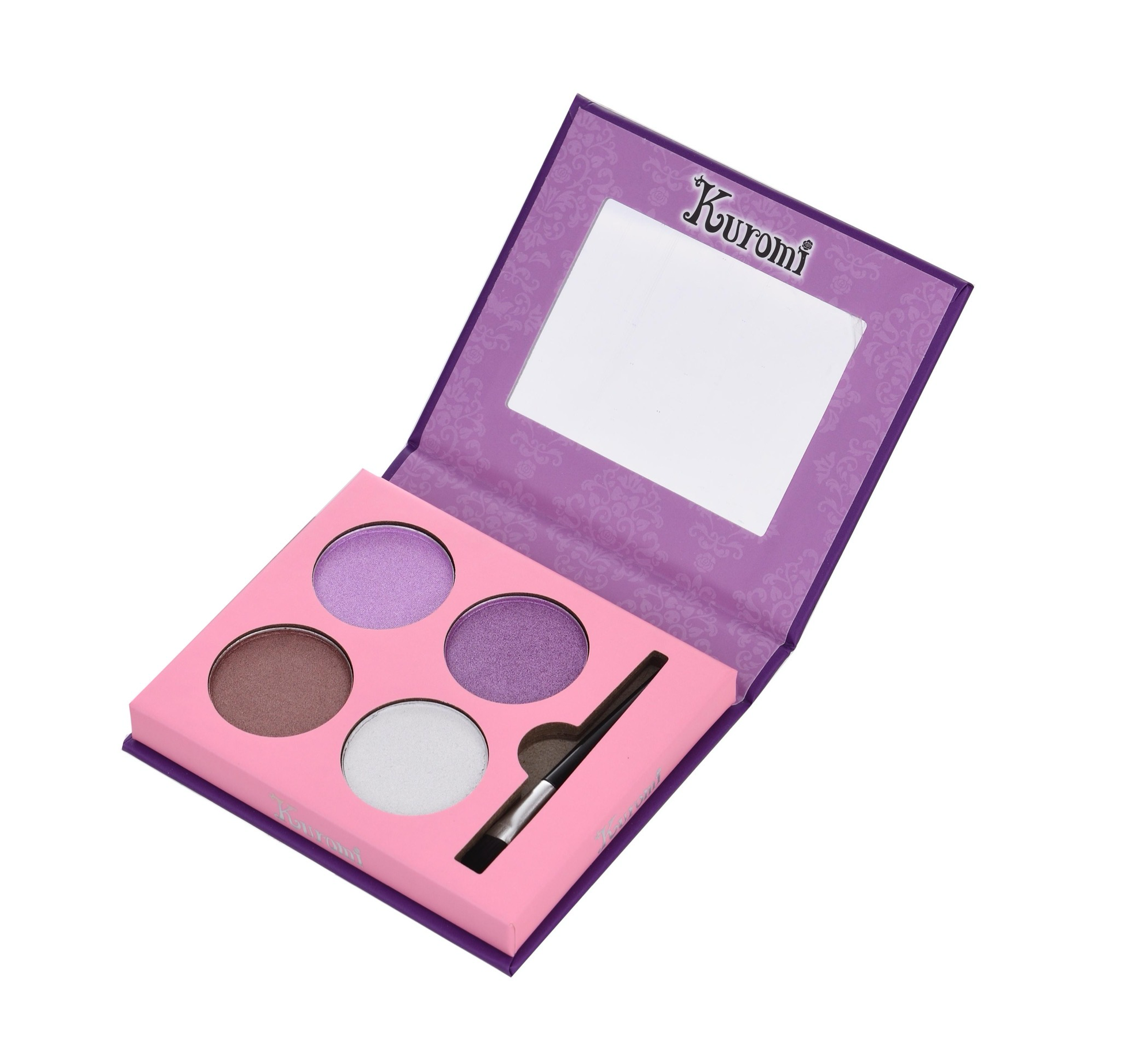 Kuromi Eyeshadow Pal 4colors +Brush Mirror