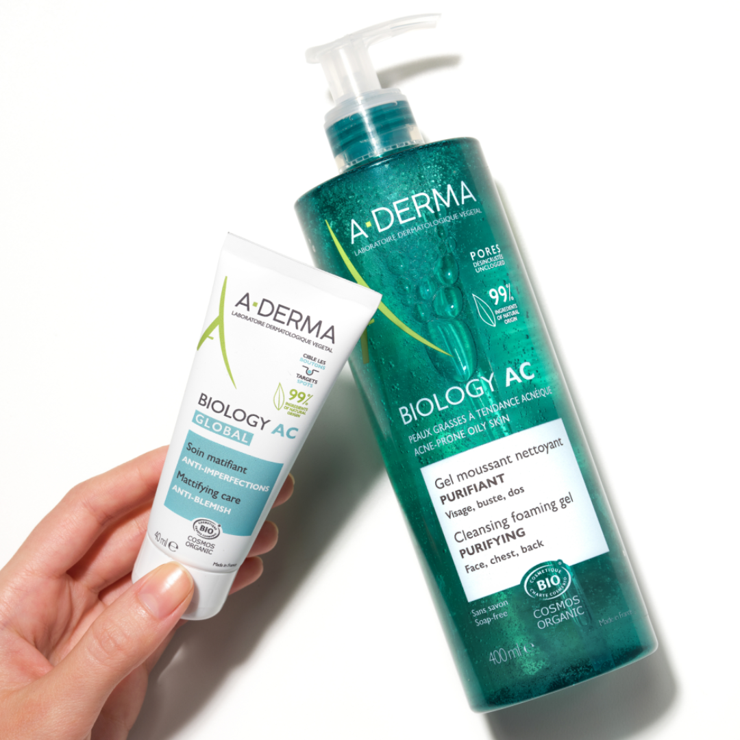 Biology AC Mattifying global anti-blemish treatment + FREE Biology AC Purifying Foaming Gel