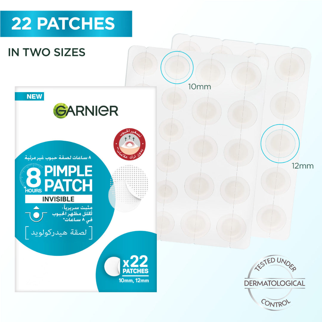 Skin Active Fast Clear Invisible Pimple Patch 8 Hours Hydrocolloid 22patches ​
