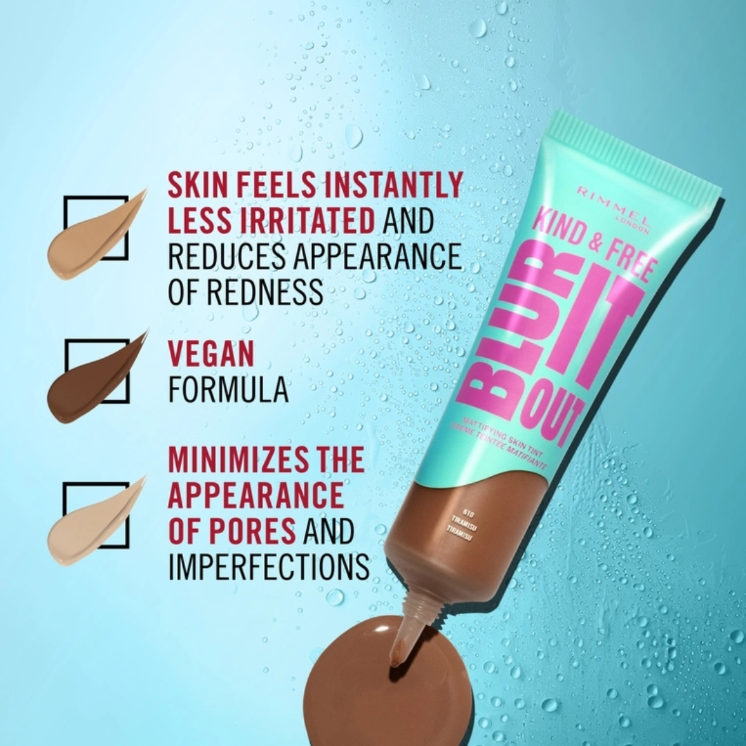 Kind & Free Blur It Out Mattifying Skin Tint - Benefits