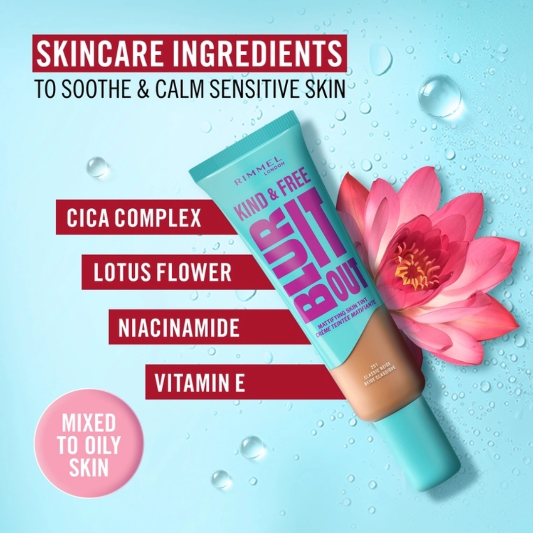 Kind & Free Blur It Out Mattifying Skin Tint - Formula