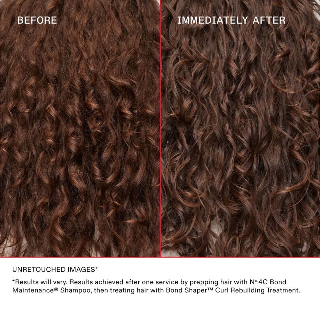 Olaplex Bond Shaper Curl Rebuilding Treatment Set - Before & After