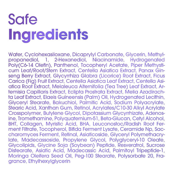 Retinol Intense Reactivating Serum - Ingredients