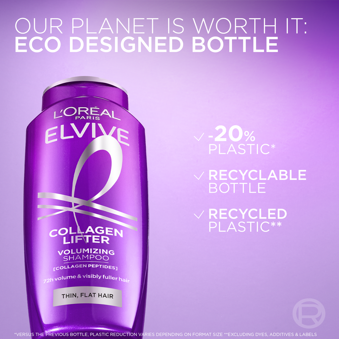 Elvive Collagen Peptide + Lifter 72h volume Clear formula