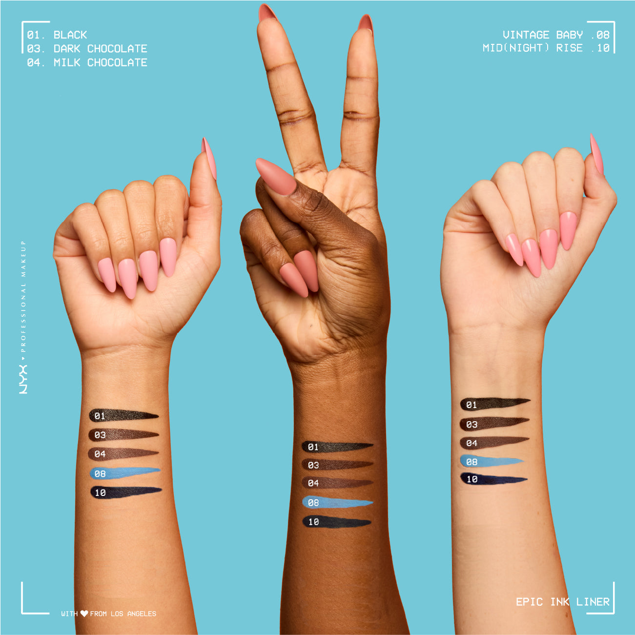 Epic Ink Liner, Waterproof Liquid Eyeliner, Vegan Formula, Intense Pigment