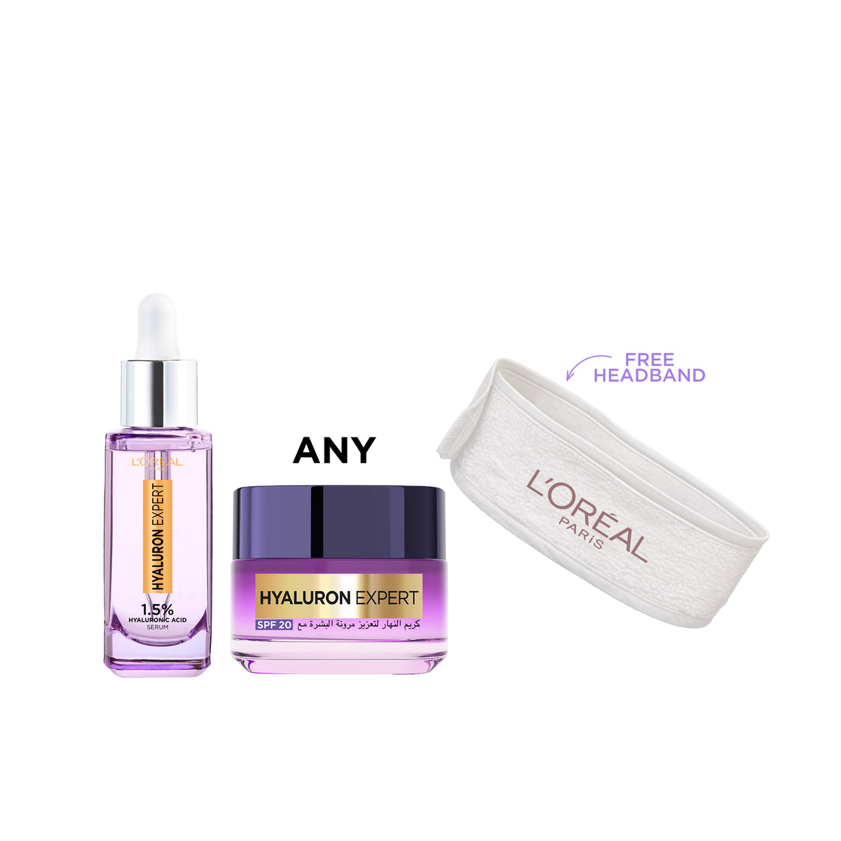 Hyaluron Expert Replumping Face Serum + Cream + FREE Headband At 15% OFF