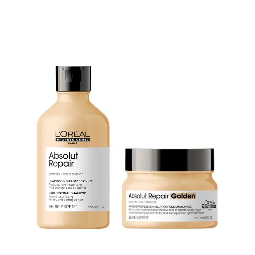 Absolut Repair Shampoo + Absolut Repair Golden Mask At 15% OFF