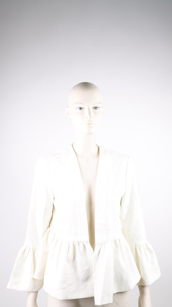 ACCESS Access white blouse open in front | Loolia Closet