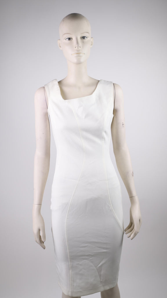 ACCESS Access White Sleeveless Dress | Loolia Closet