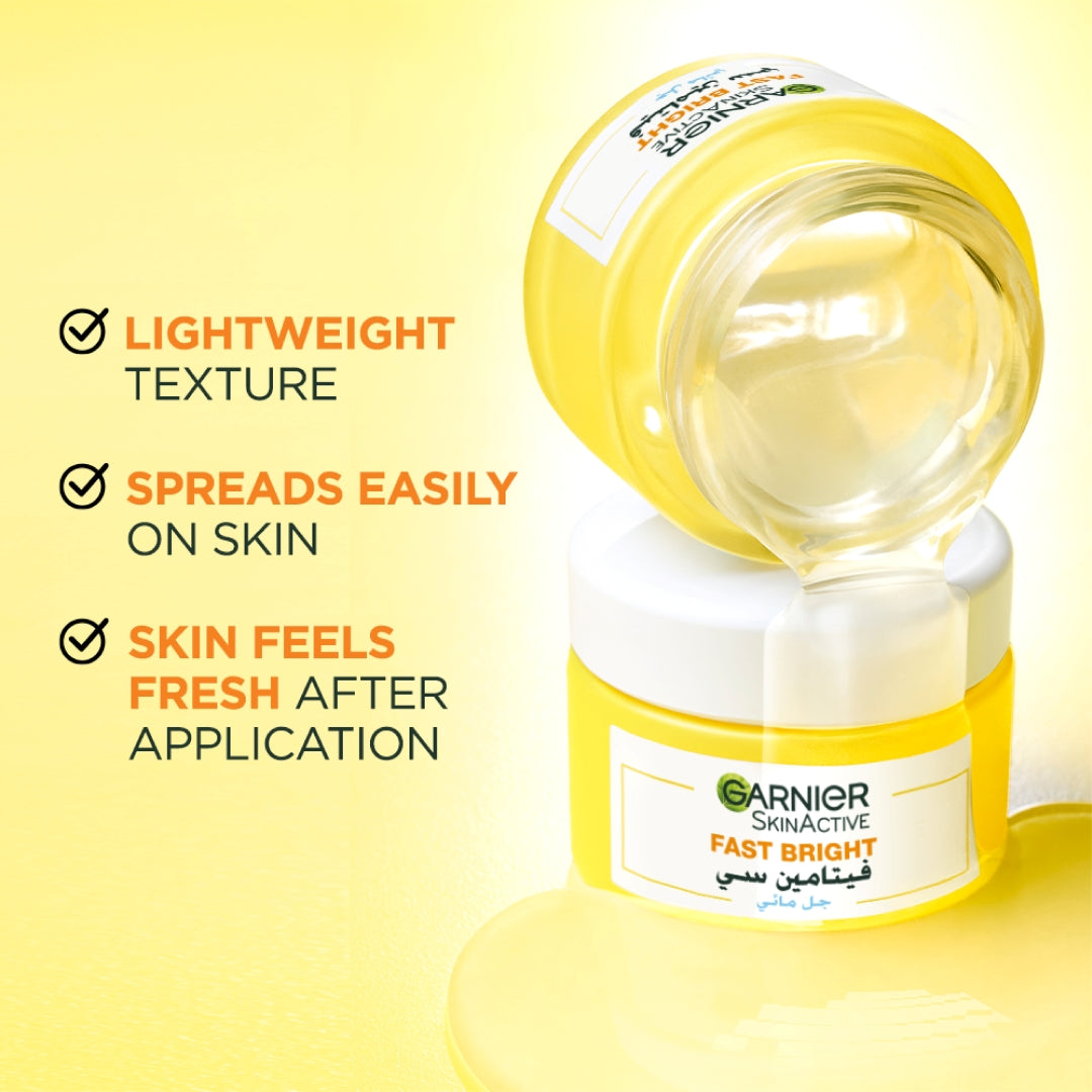 Fast Bright Vitamin C Water Gel Moisturizer, 48 Hours Hydration Anti Dark Spots - Benefits