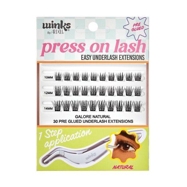 Ardell Winks Press On Underlash Extensions Kit, Galore Natural 