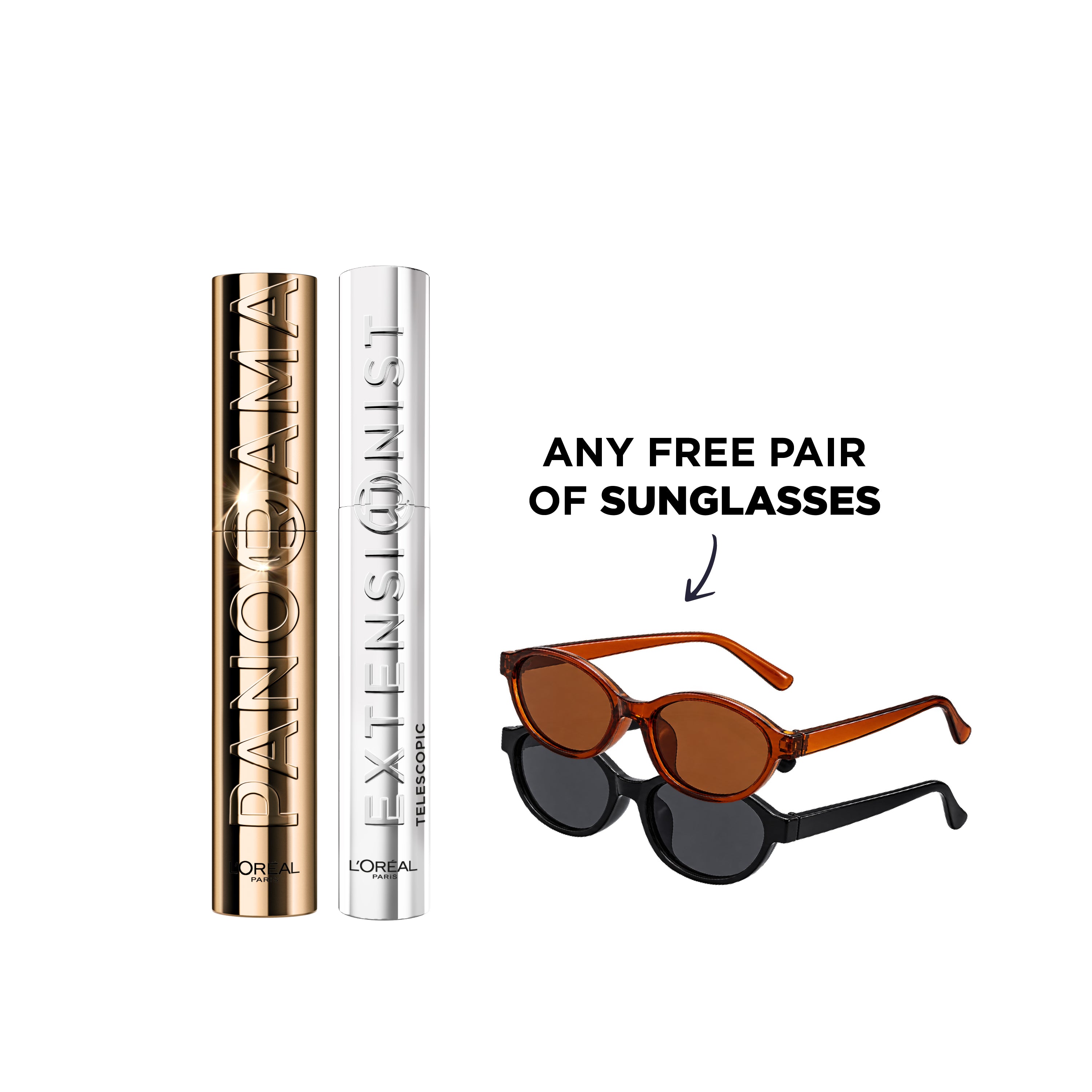 Panorama Mascara + Extensionist Mascara + FREE Pair Of Sunglasses At 25% OFF