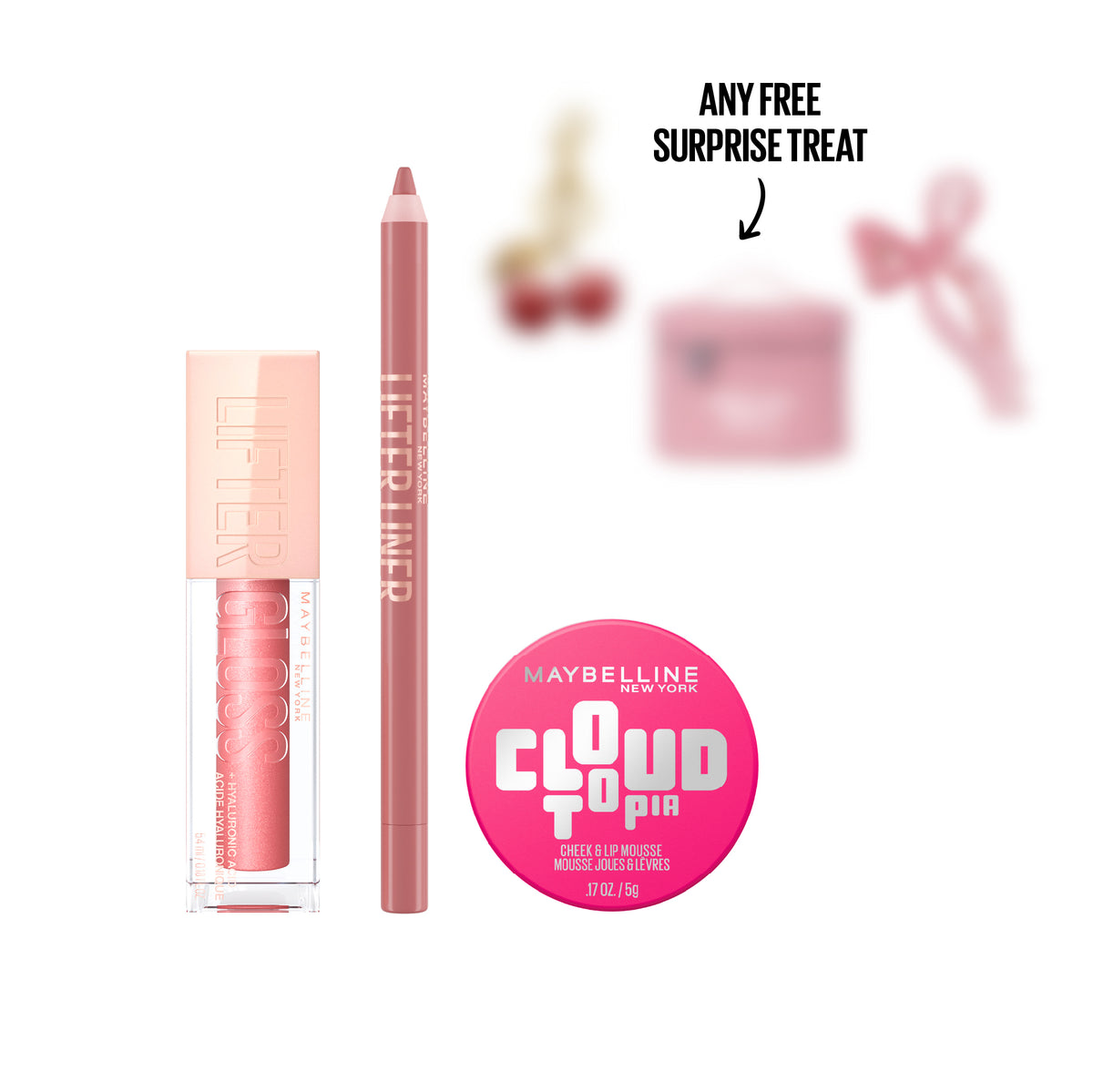 Lifter Gloss + Lifter Liner + Cloudtopia Blush + FREE Surprise Treat At 20% OFF